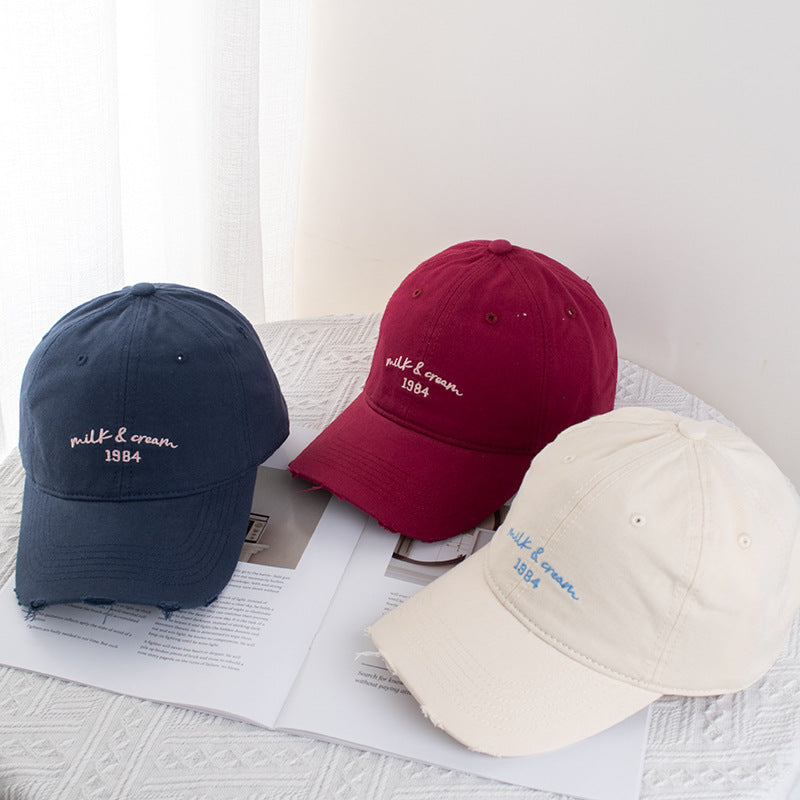 Wholesale Baseball Cap Simple Face Shown Small Wide-brimmed Soft-top Hat